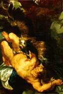 Rubens: Prometheus Bound (original canvas without added left panel)