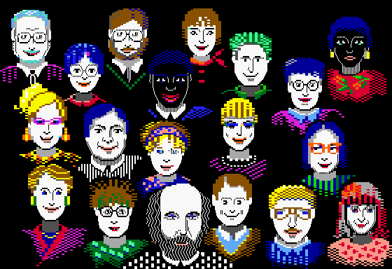 Apple II faces