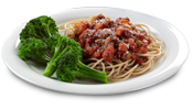 spaghetti and broccoli