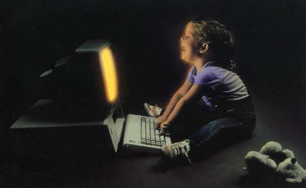 child with computer